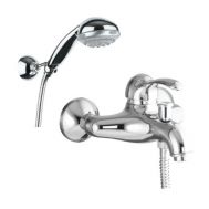 Купить Fiore Jafar (47CR5103) Смеситель для ванны с ручным душем и шлангом хром 